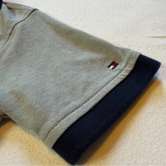 Tommy Hilfiger Kids Gray Polo Short Sleeve Shirt Size S 8/10 Sporty H Chest Logo - Picture 5 of 10